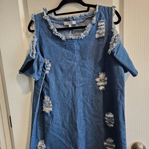 Active USA Women's Denim Dress - Picture 1 of 3